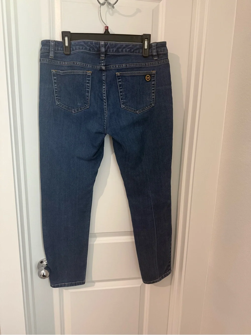 Michael Kors Skinny Jeans Gold Zip Pocket Medium - light Wash Women's Size 10